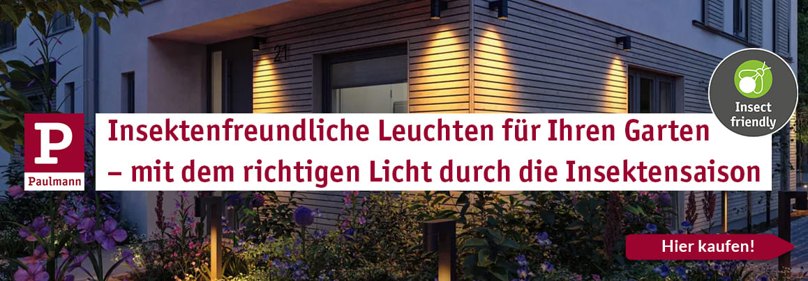 Insektenfreundliche Leuchten f&uuml;r Ihren Garten &ndash; mit dem richtigen Licht durch die Insektensaison