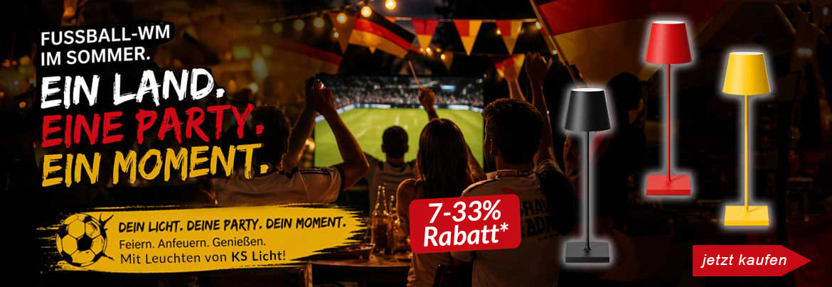 Sommer, Fu&szlig;ball-WM & Outdoor-Feeling: Lichtideen f&uuml;r Garten, Terrasse & Biergarten