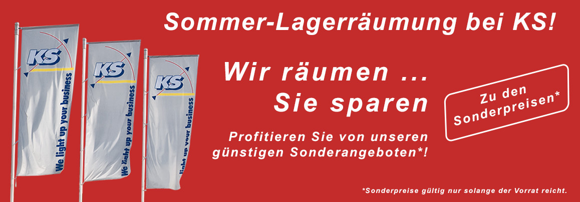 Sommer SALE Lagerräumung - KS Licht - Business-Shop