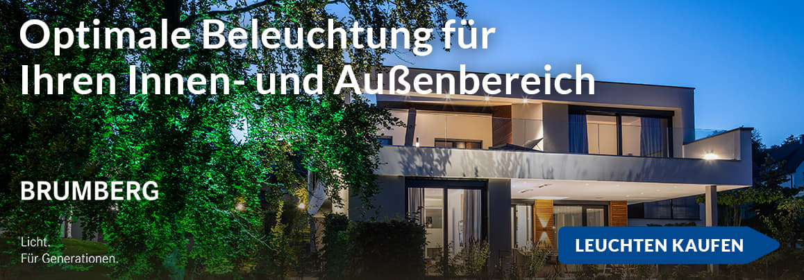 Optimale Beleuchtung für Ihren Innen- und Außenbereich energieeffizient und wirkungsvoll bei höchster Produktqualität