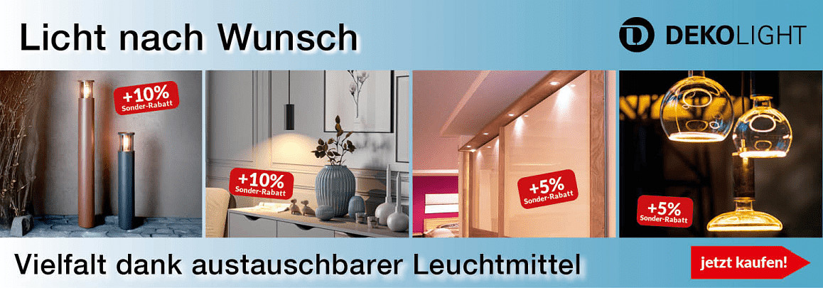 Schönes Ambiente durch Leuchtmitteleinsatz: unkompliziert und günstig
