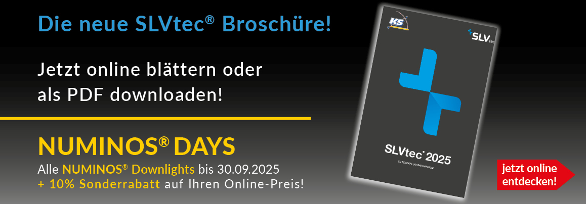 Doppelt stark - die neue SLVtec<sup>®</sup> Broschüre & Numinos<sup>®</sup> Days Rabattaktion