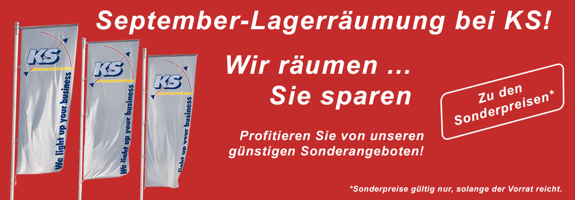 September-SALE bei KS – Jetzt günstige Sonderpreise sichern!