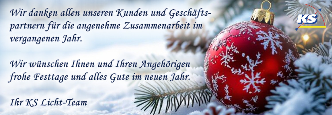 Frohe Festtage und alles Gute im neuen Jahr