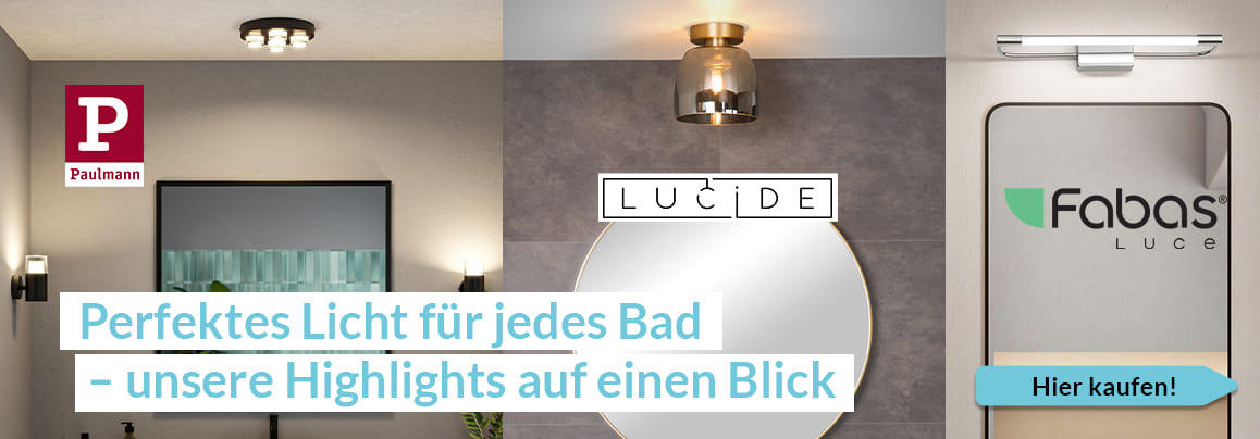 Perfektes Licht für jedes Bad – unsere Highlights auf einen Blick