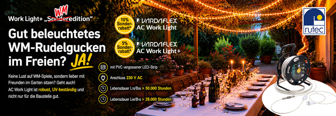 rutec VARDAflex Work Light Sonderaktion vom 01.-12.06.2026