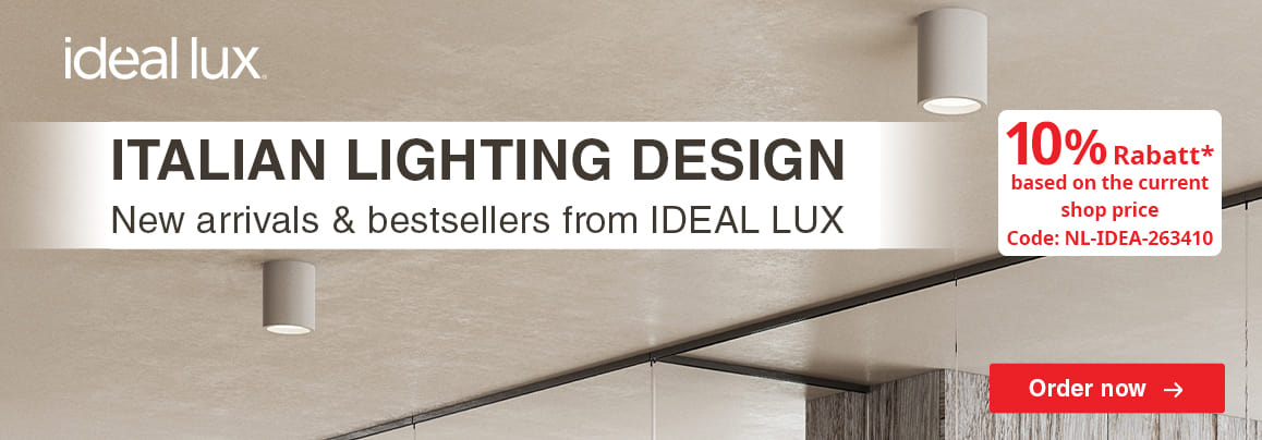 Italienisches Lichtdesign - Neuheiten & Topseller von IDEAL LUX