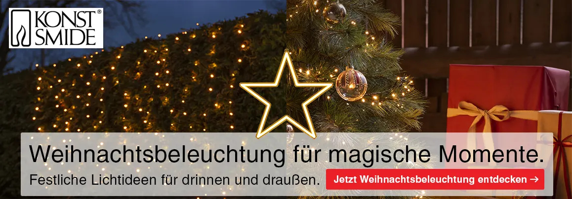 Weihnachtsbeleuchtung für magische Momente.